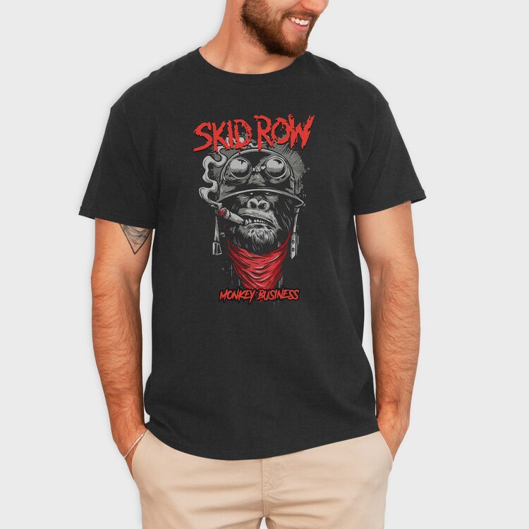 SKID ROW Monkey Business, Tricou Barbati (Unisex)