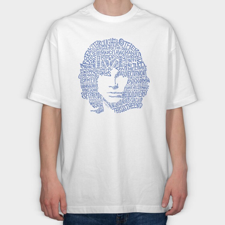 JIM MORRISON, Tricou Oversize Barbati (Unisex)