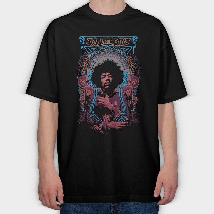 JIMI HENDRIX Are you experienced, Tricou Oversize Barbati (Unisex)