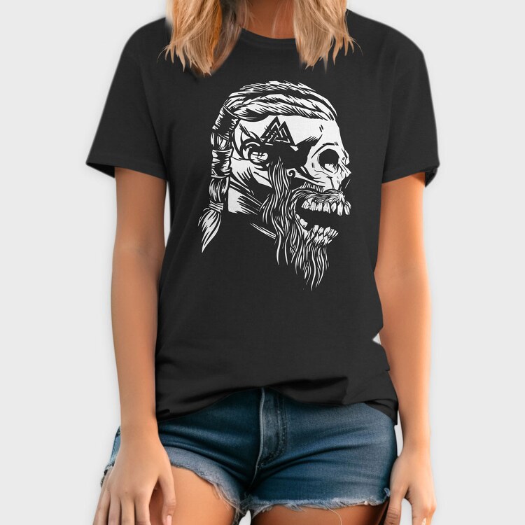 Viking Skull 3, Tricou Barbati (Unisex)
