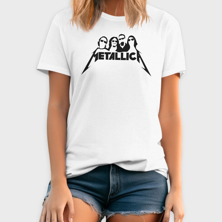 METALLICA B&W, Tricou Barbati (Unisex)