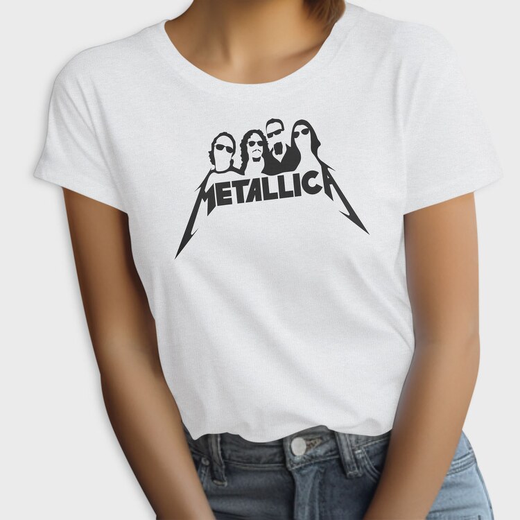 METALLICA B&W, Tricou Femei