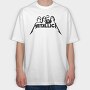METALLICA B&W, Tricou Oversize Barbati (Unisex)