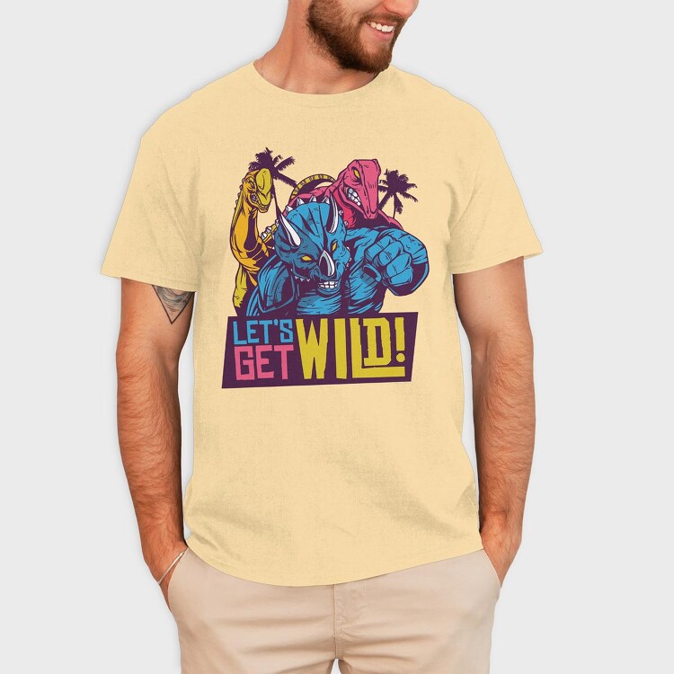 Lets Get Wild, Tricou Barbati (Unisex)