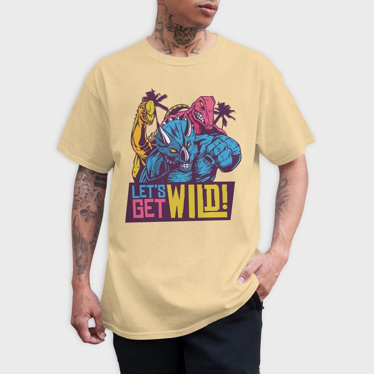 Lets Get Wild, Tricou Barbati (Unisex)