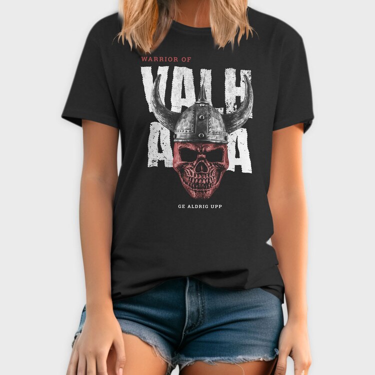 Viking Skull Valhalla, Tricou Barbati (Unisex)