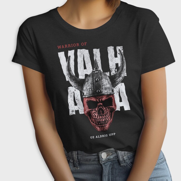 Viking Skull Valhalla, Tricou Femei