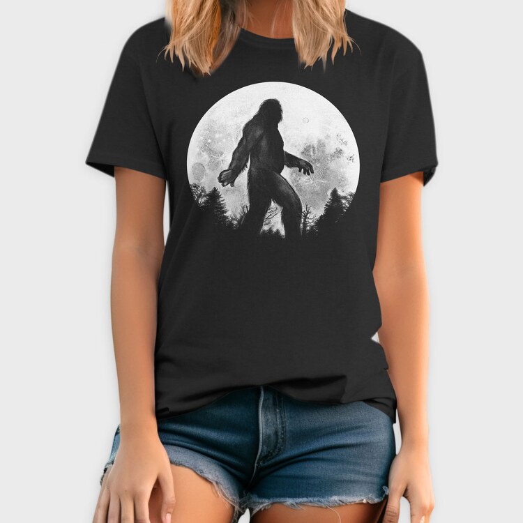 Big Foot Moon Monochrome, Tricou Barbati (Unisex)