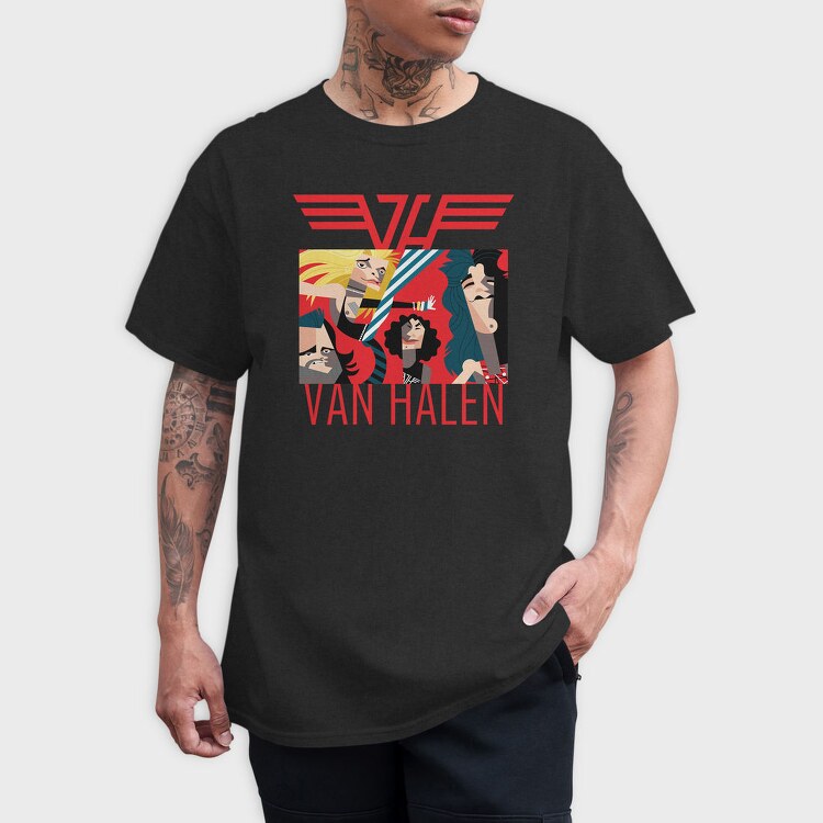 VAN HALEN Art1, Tricou Barbati (Unisex)