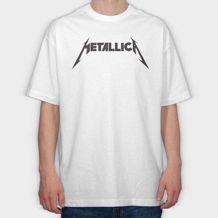 METALLICA logo Art, Tricou Oversize Barbati (Unisex)