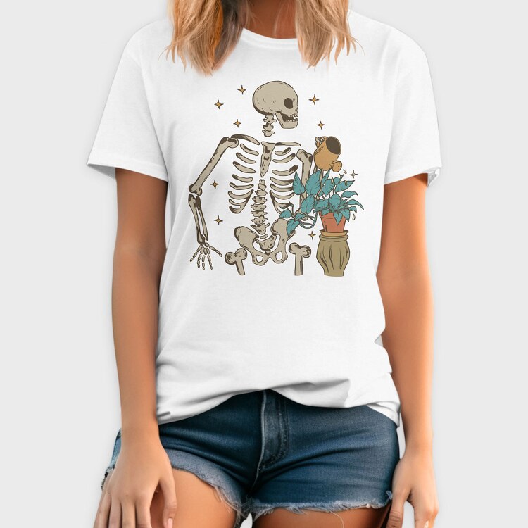 Skeleton Watering the Plant, Tricou Barbati (Unisex)