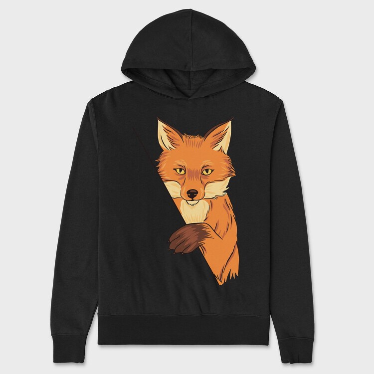 Hanorac Barbati (Unisex), Fox Illustration