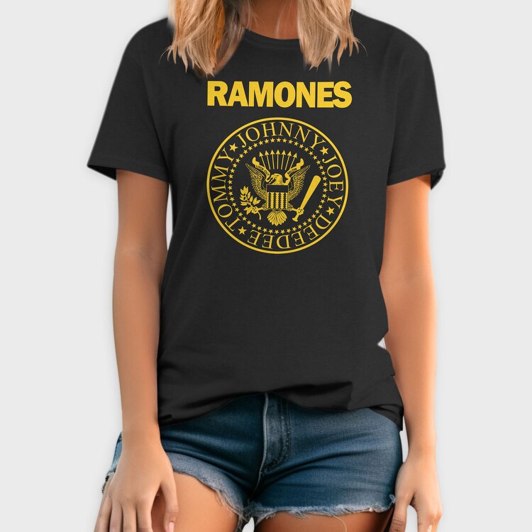 RAMONES Pres. Logo, Tricou Barbati (Unisex)
