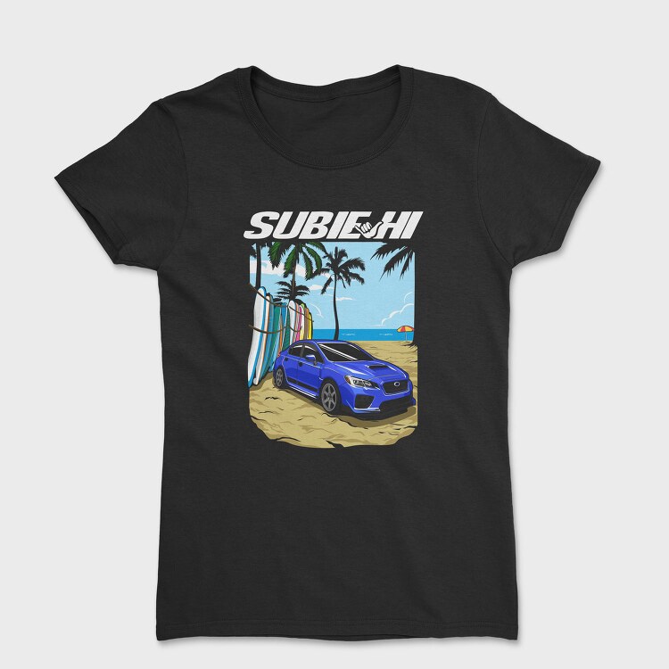 Beach Car Sport Sunny Palm, Tricou Femei