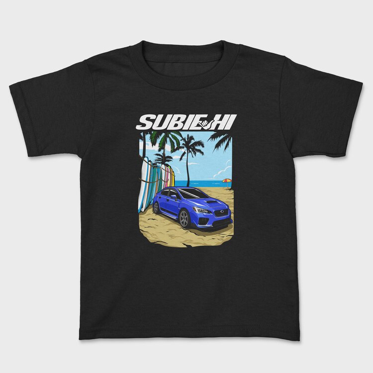 Beach Car Sport Sunny Palm, Tricou Copii