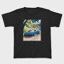 Coastal Speed Car Palm Ocean, Tricou Copii