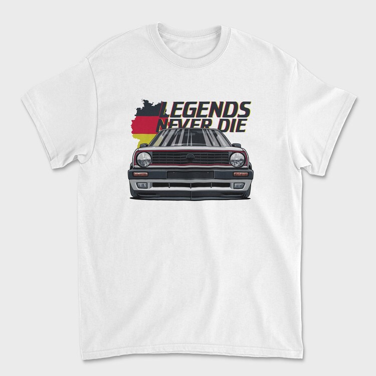 German Legends Never Die Car Artwork, Tricou Barbati (Unisex)