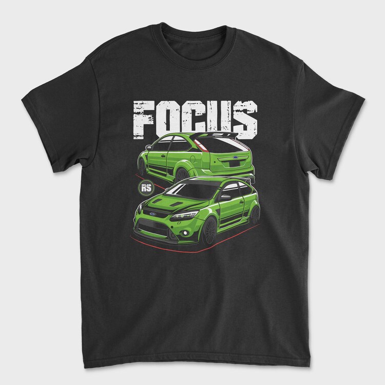 Green Focus Rs Fast Car, Tricou Barbati (Unisex)