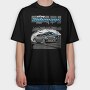 Sideways Drift Car Smoke, Tricou Oversize Barbati (Unisex)