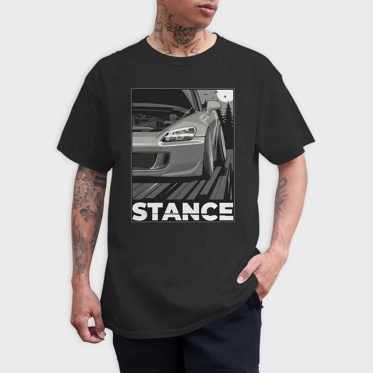 Stance Car Night Road, Tricou Barbati (Unisex)
