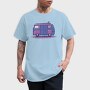 Camper Van Purple, Tricou Barbati (Unisex)