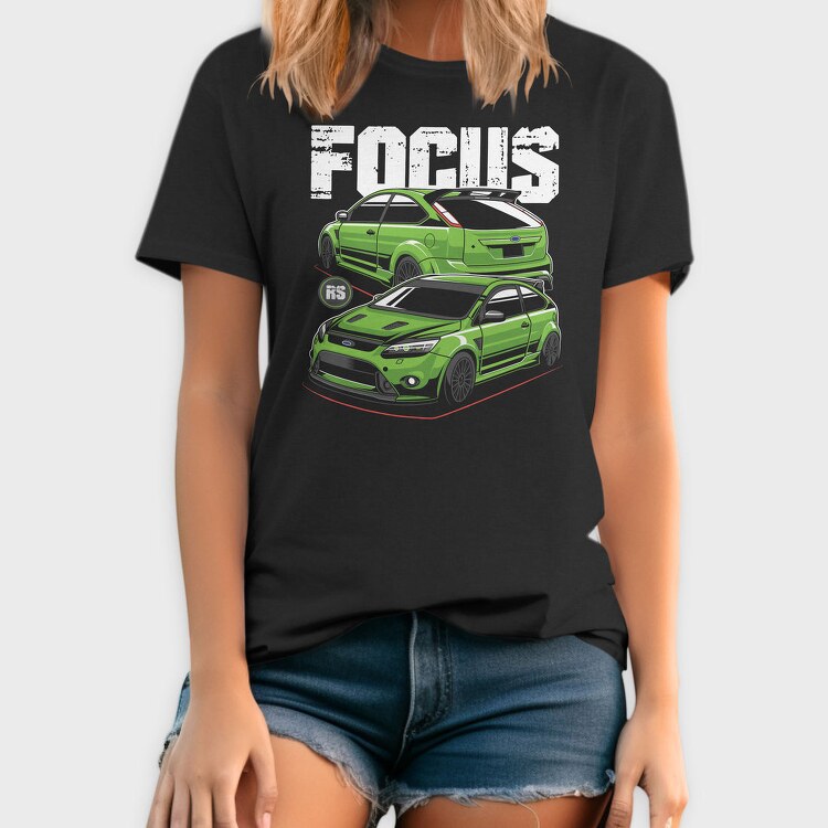 Green Focus Rs Fast Car, Tricou Barbati (Unisex)