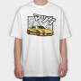Mazda Rx7 Jdm Gold Fast Metallic, Tricou Oversize Barbati (Unisex)