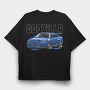 Godzilla Nismo R34, Tricou Oversize Barbati (Unisex)
