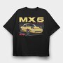 Mazda Mx5 Roadster, Tricou Oversize Barbati (Unisex)