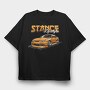 Orange Stance Style, Tricou Oversize Barbati (Unisex)