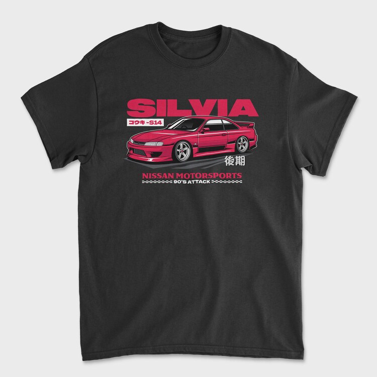 S14 Silvia Red, Tricou Barbati (Unisex)