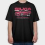 S14 Silvia Red, Tricou Oversize Barbati (Unisex)