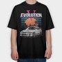 Retro Car Evolution, Tricou Oversize Barbati (Unisex)