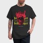 Skull Hell Fire, Tricou Barbati (Unisex)