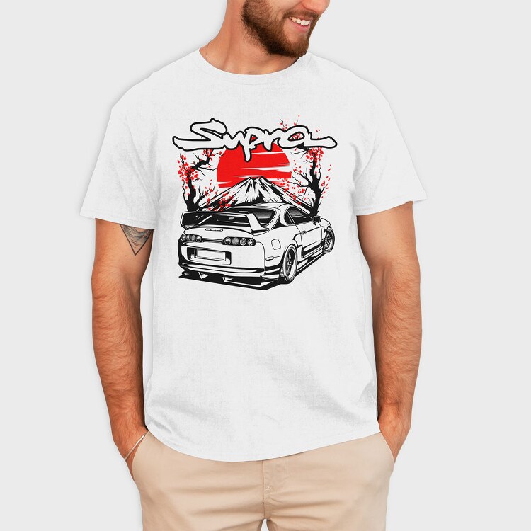 Supra Cherry Sunset, Tricou Barbati (Unisex)