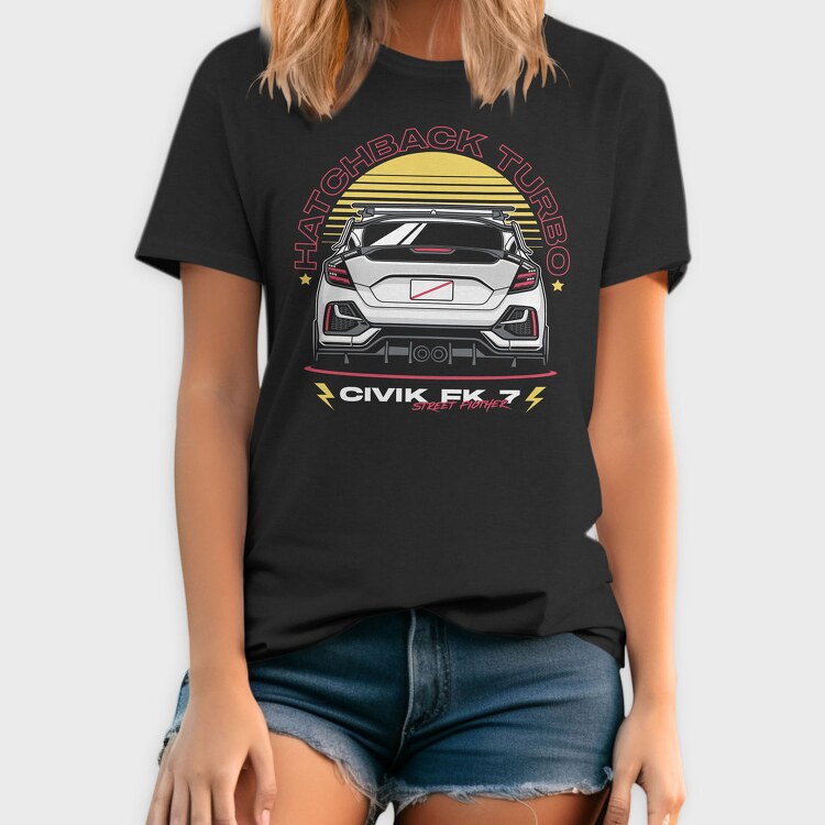 Hatchback Turbo Street Fighter, Tricou Barbati (Unisex)