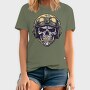 Skull Military Helmet, Tricou Barbati (Unisex)