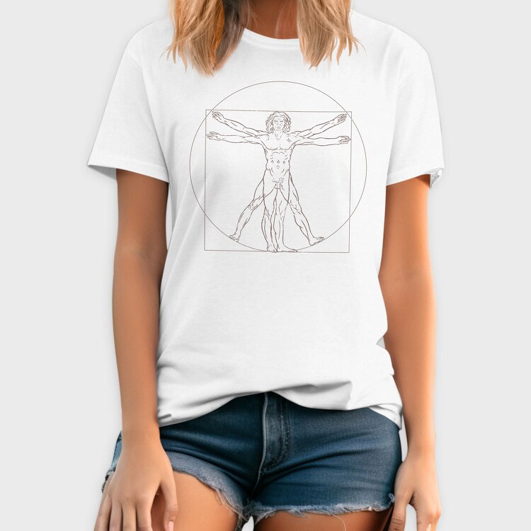 Vitruvian Man, Tricou Barbati (Unisex)