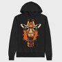Giraffe With Glasses, Hanorac Oversize Barbati (Unisex)