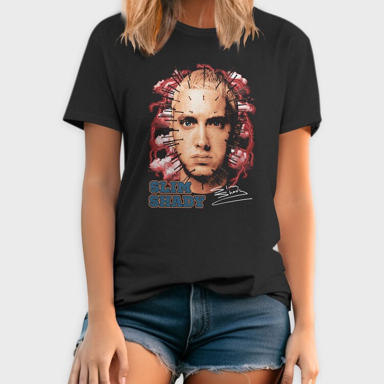 Slim Shady Face, Tricou Barbati (Unisex)