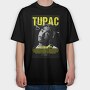 Tupac Yellow Tribute, Tricou Oversize Barbati (Unisex)
