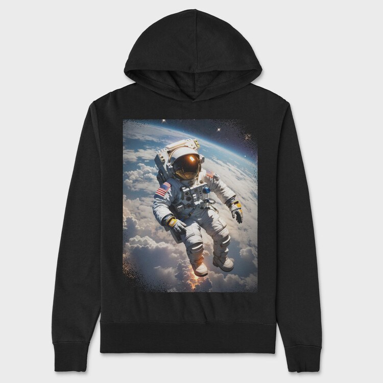 Astronaut Spacewalk, Hanorac Oversize Barbati (Unisex)