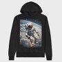 Astronaut Spacewalk, Hanorac Oversize Barbati (Unisex)