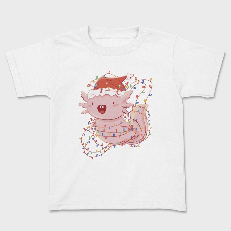 Axolotl Christmas Lights, Tricou Copii