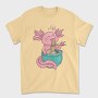Axolotl Eating Ramen Happy, Tricou Barbati (Unisex)
