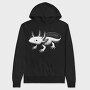 Axolotl Floating Monochrome, Hanorac Oversize Barbati (Unisex)