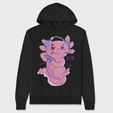 Axolotl Gamer Gaming, Hanorac Oversize Barbati (Unisex)