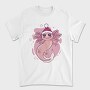Axolotl In Christmas Hat, Tricou Barbati (Unisex)