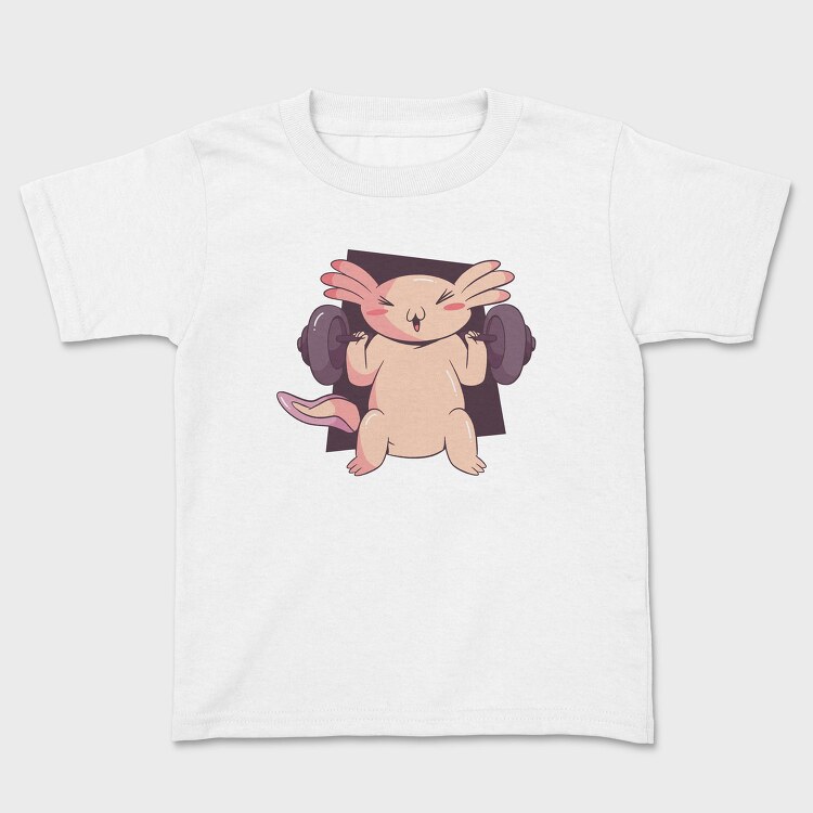 Axolotl Lifting Weights, Tricou Copii