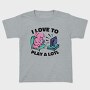 Axolotl Playing Video Games Gamer Couch Tv, Tricou Copii